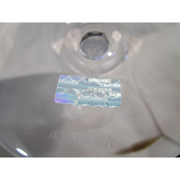 Tiffany Crystal Classic Home Burgundy Wine Pulled Stem Applied Foot EUC - Picture 15 of 16